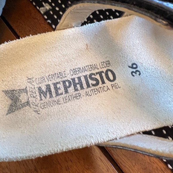 Mephisto Sandals Slides Strappy Jeweled Bronze - Picture 2 of 5